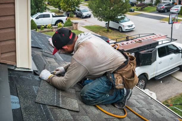 Professional Roof Replacement technician working in Middleville, NJ